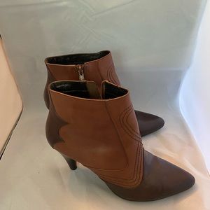 Leather booties